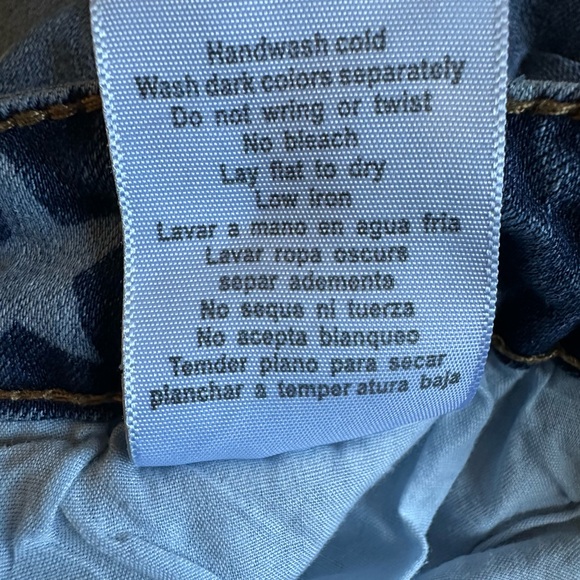 Judy Blue Spangled Super Flare Bell Bottom Jeans Sz 28 High Rise Star Print - Picture 10 of 11